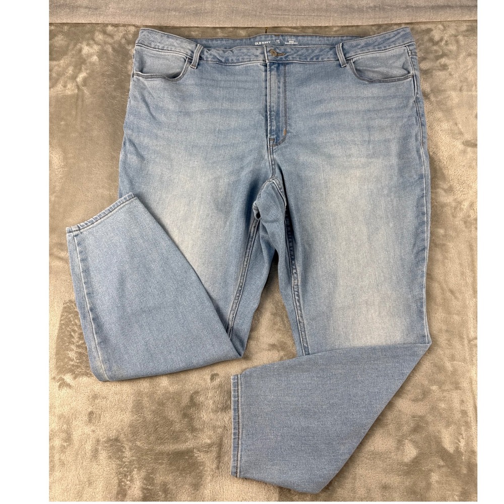 Old Navy Jeans Womens 22 Short Wow Super-Skinny Light Wash High-Rise EUC